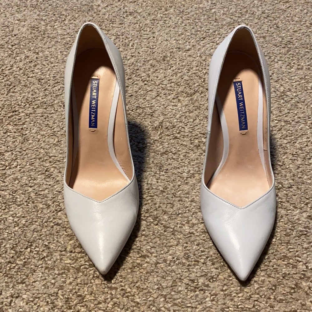 Stuart Weitzman The ANNY 105 Aqua Ice Nappa - Picture 2 of 4
